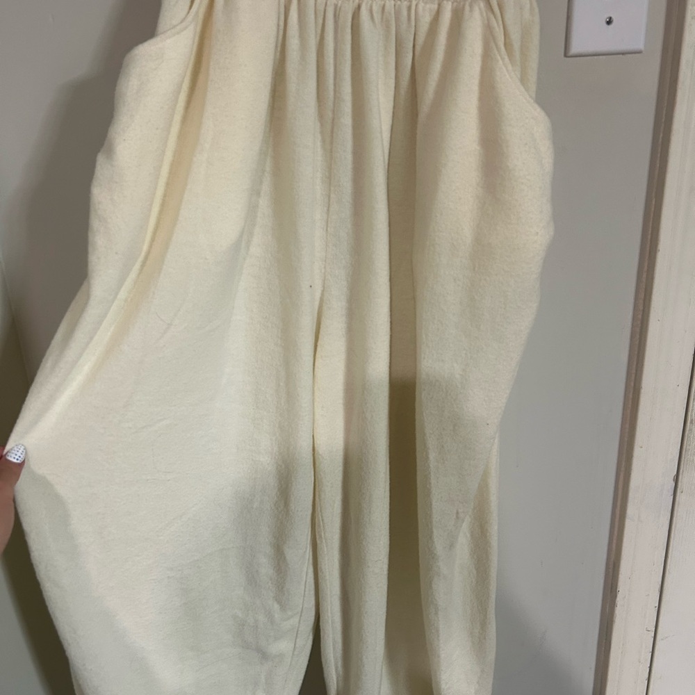 Elegant Cream Women's Pants